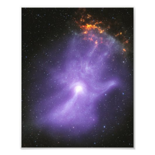 Röntgentelescopen spookachtige kosmische hand foto afdruk (Voorkant)