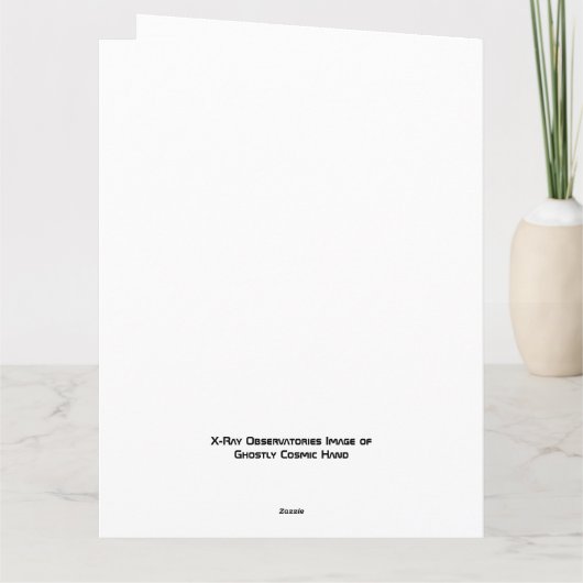 Röntgentelescopen spookachtige kosmische hand kaart (Achterkant)