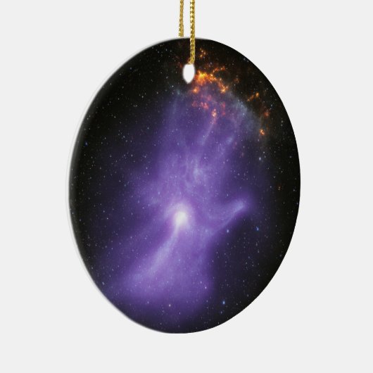 Röntgentelescopen spookachtige kosmische hand keramisch ornament (Rechts)