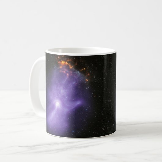 Röntgentelescopen spookachtige kosmische hand koffiemok (Voorkant links)