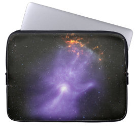 Röntgentelescopen spookachtige kosmische hand laptop sleeve