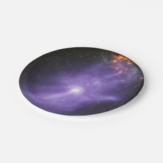 Röntgentelescopen spookachtige kosmische hand papieren bordje (Gekanteld)