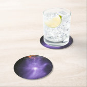 Röntgentelescopen spookachtige kosmische hand ronde kartonnen onderzetter (Insitu)