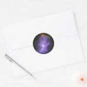 Röntgentelescopen spookachtige kosmische hand ronde sticker (Envelop)
