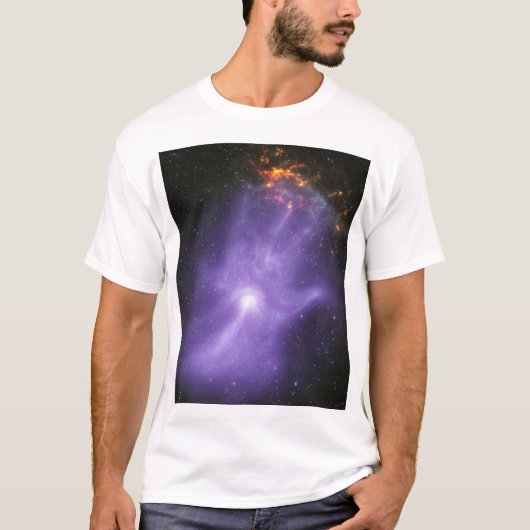 Röntgentelescopen spookachtige kosmische hand t-shirt (Voorkant)