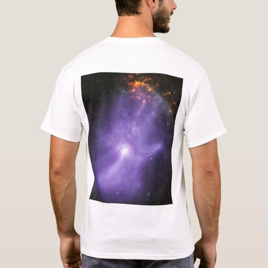 Röntgentelescopen spookachtige kosmische hand t-shirt (Achterkant)
