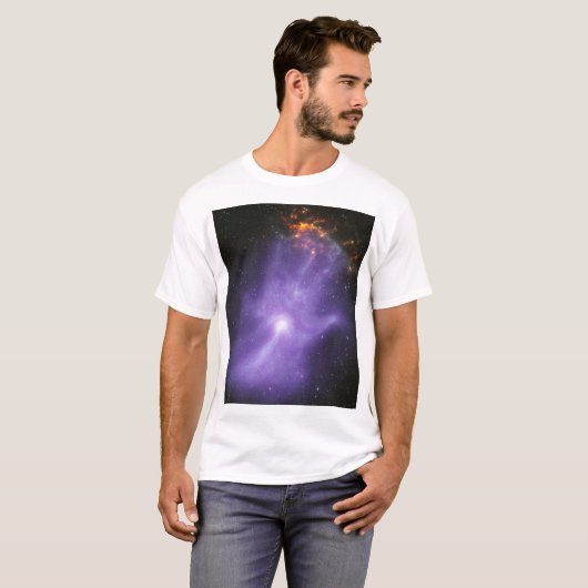 Röntgentelescopen spookachtige kosmische hand t-shirt (Voorkant volledig)