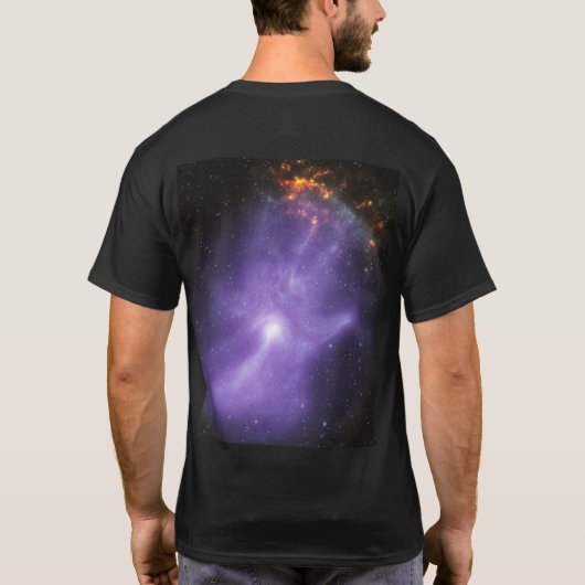 Röntgentelescopen spookachtige kosmische hand t-shirt (Achterkant)