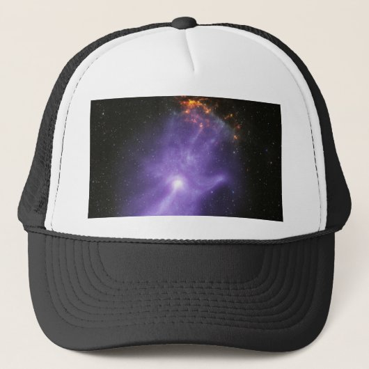 Röntgentelescopen spookachtige kosmische hand trucker pet (Voorkant)