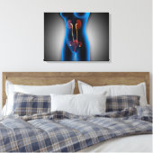RöntgenUitzicht van het Vrouw met een voortplantin Canvas Afdruk (Insitu (Slaapkamer))