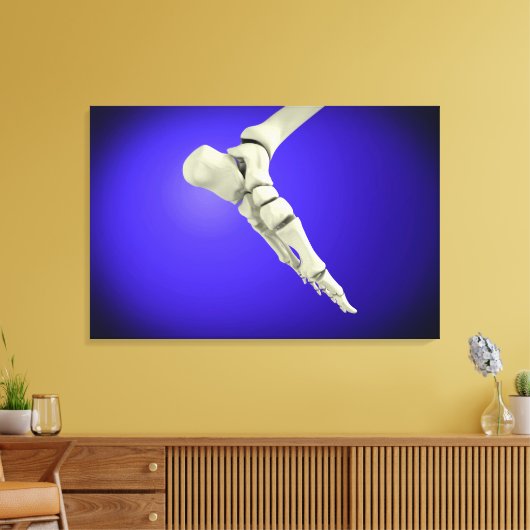 röntgenUitzicht van menselijke voet 2 Canvas Afdruk (Insitu (Woonkamer))