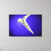 röntgenUitzicht van menselijke voet 2 Canvas Afdruk (Voorkant)