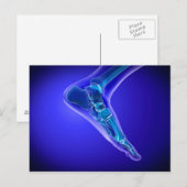 röntgenUitzicht van menselijke voet 3 Briefkaart (Voorkant / Achterkant)