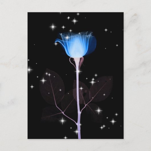 Röntgenventilator met mousserend - blauw briefkaart (Voorkant)