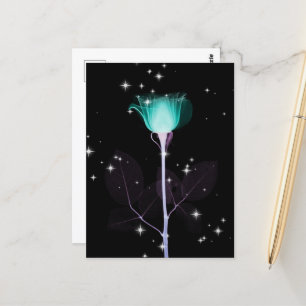 Röntgenventilator met mousserend - Blauwgroen Briefkaart