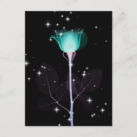 Röntgenventilator met mousserend - Blauwgroen Briefkaart (Voorkant)