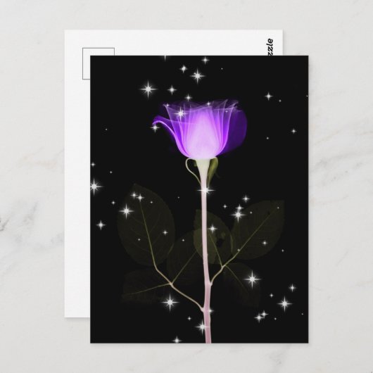 Röntgenventilator met mousserend - Paars Briefkaart (Voorkant / Achterkant)