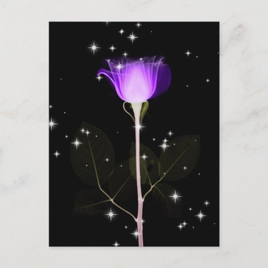 Röntgenventilator met mousserend - Paars Briefkaart (Voorkant)