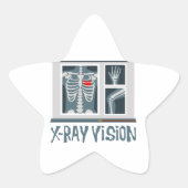 Röntgenvisie Ster Sticker (Voorkant)