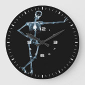 röntgenwandklok van skelet grote klok (Voorkant)