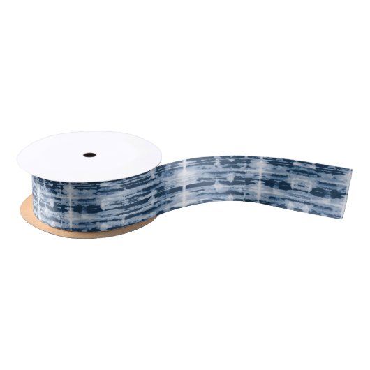 RöntgenWaterverf Shibori Stripe Ribbon Satijnen Lint (Spoel)