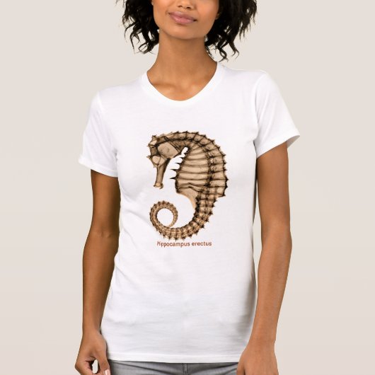 RöntgenZee paard Hippocampus erectus Full Front T-shirt (Voorkant)