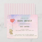 Roo Bunny - Hartballon Kaart (Voorkant / Achterkant)