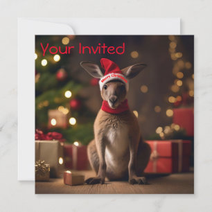 Roo-dolph's Holiday Hop: een feestelijk wonderland Kaart