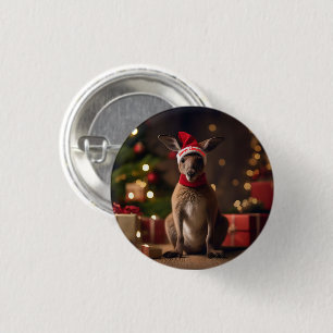 Roo-dolph's Holiday Hop: een feestelijk wonderland Ronde Button 3,2 Cm