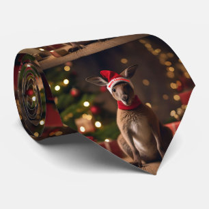 Roo-dolph's Holiday Hop: een feestelijk wonderland Stropdas
