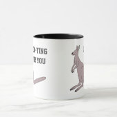 Roo-ting voor je Cute Aussie Funny Kangaroo Pun Mok (Midden)