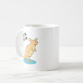 Roo-Ting voor u Funny Kangaroo Pun Koffiemok (Voorkant links)