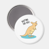Roo-Ting voor u Funny Kangaroo Pun Magneet (Voorkant / Achterkant)