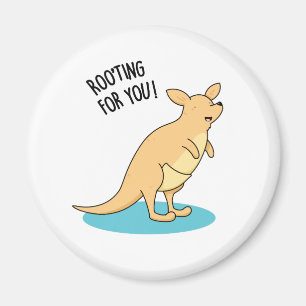 Roo-Ting voor u Funny Kangaroo Pun Magneet