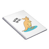 Roo-Ting voor u Funny Kangaroo Pun Notitieboek (Rechterzijde)