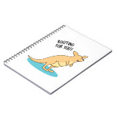 Roo-Ting voor u Funny Kangaroo Pun Notitieboek (Linkerzijde)