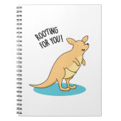 Roo-Ting voor u Funny Kangaroo Pun Notitieboek (Voorkant)
