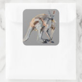 Roo Vierkante Sticker (Tas)