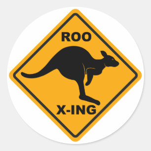 Roo Xing-tekenontwerp Ronde Sticker