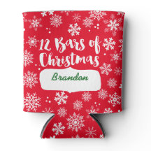 Rood 12 Bars van Kerstmis en Sneeuwvlokken