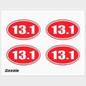 Rood 13.1 Sticker | Halve marathon (Vel)