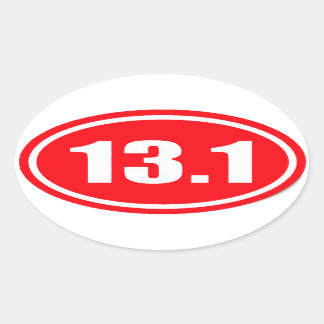 Rood 13.1 Sticker | Halve marathon