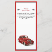  rood 1939 Coupe 85ste verjaardagsfeestje Menu (Achterkant)