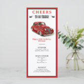  rood 1939 Coupe 85ste verjaardagsfeestje Menu (Staand voorkant)