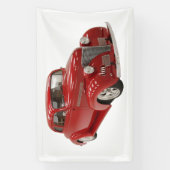  rood 1939 Coupe met Verjaardagsjaar Spandoek (Verticaal)