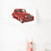  rood 1939 Coupe met Verjaardagsjaar Spandoek (Insitu)