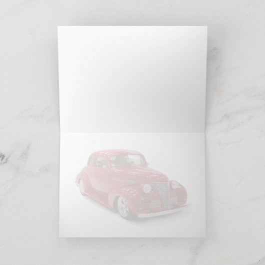  rood 1939 Coupe Verjaardag Bedankkaart (Binnen)