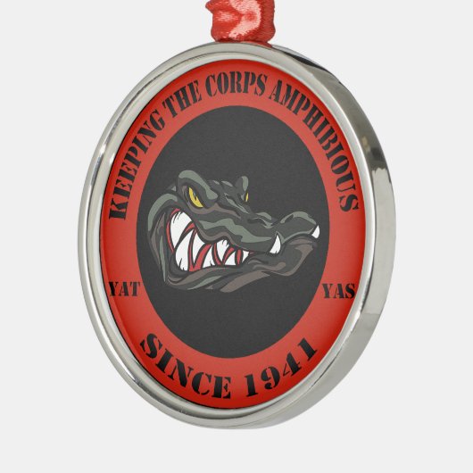 Rood 1941 metalen ornament (Links)