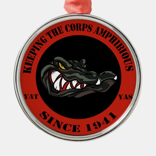 Rood 1941 metalen ornament (Voorkant)