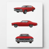 Rood 1968 Chevelle SS: Fotoplaat (Voorkant)